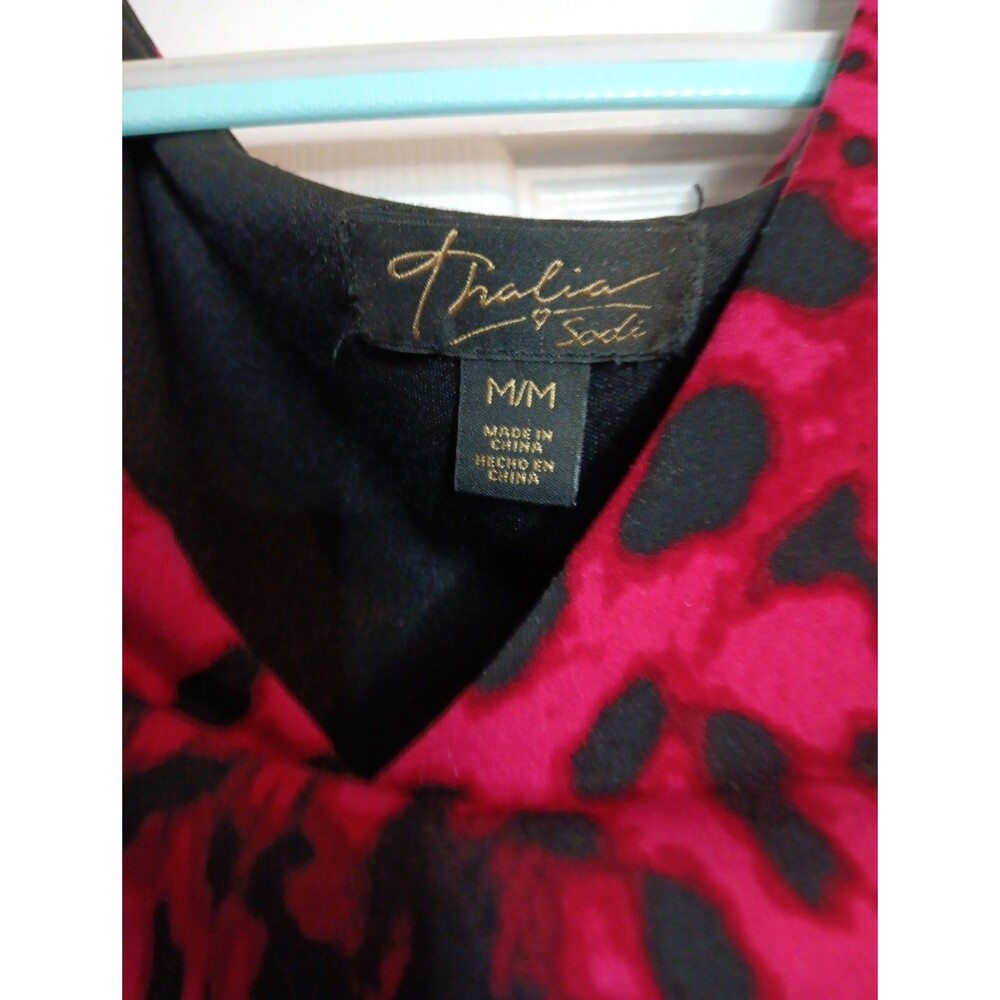 Dress Medium Wine Santiago Beautiful Sexy Whoa Ruched Sides M Fresh Raspberry - Picture 4 of 14